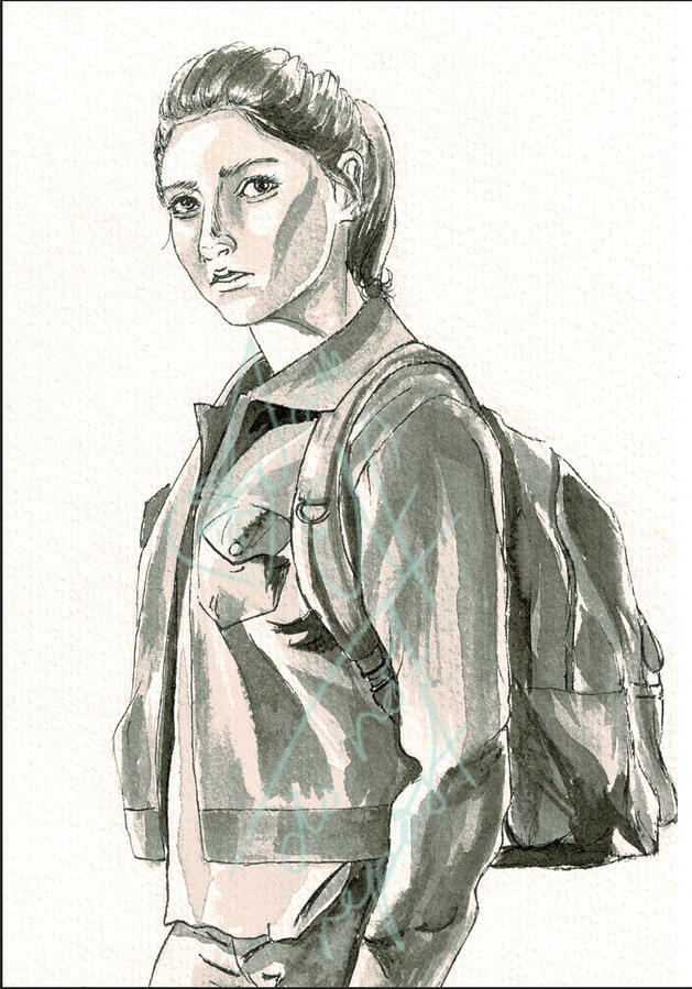 Dina from The Last of Us Part II for my Inktober 2024 series.